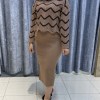 ست بافت دوتیکه یاسمن رنگ کرمی فری سایز