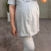 ست راحتی بارداری baby آستین کوتاه زرشکی سایز1